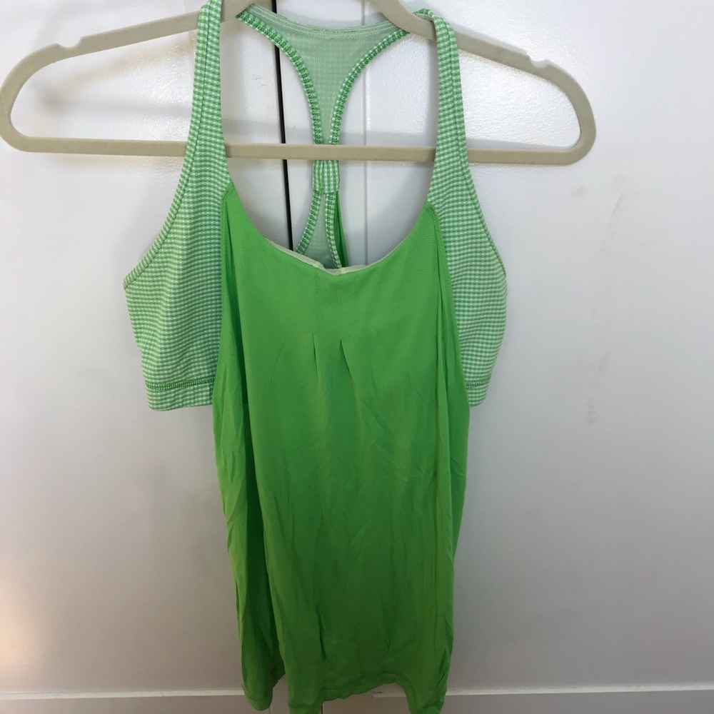 LuluLemon built in sports bra tank size 12.